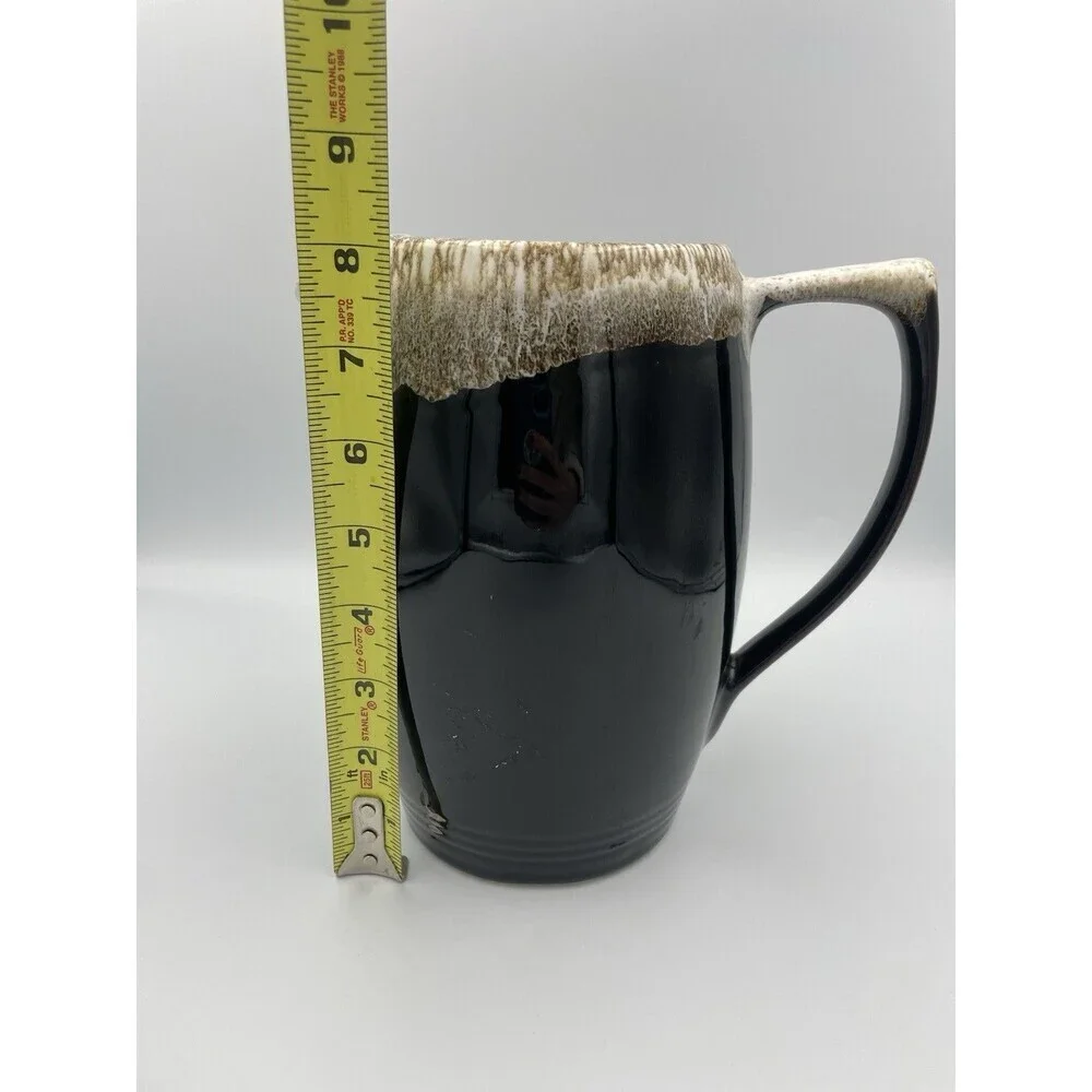 Vintage 60oz #416 Pfaltzgraff GOURMET BROWN DRIP GLAZED Stoneware 8.25” PITCHER